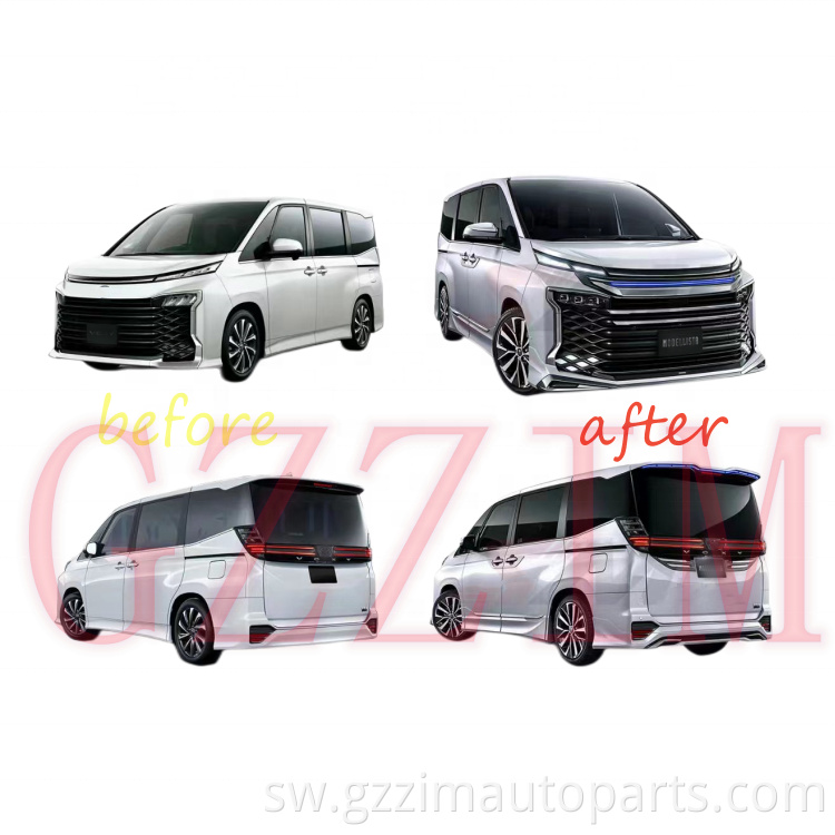 Car Bumper Lip New Design Body Kit 2022 Modellista style Front Lip Rear Lip For 2022 VOXY M